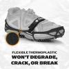 Yaktrax Pro Traction Cleats – 360-Degree Grip on Snow, Ice, & Multi-Terrain Surfaces – Elastic Outer Band w/Easy-On/Off Heel Tab & 1.4mm Stainless Steel Coils – Abrasion Resistant – Unisex(Large)