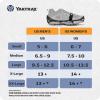 Yaktrax Pro Traction Cleats – 360-Degree Grip on Snow, Ice, & Multi-Terrain Surfaces – Elastic Outer Band w/Easy-On/Off Heel Tab & 1.4mm Stainless Steel Coils – Abrasion Resistant – Unisex(Medium)