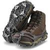Yaktrax Adventure Grip – Durable Winter Traction Device with Stainless Steel Spikes for Ice and Snow, Flexible Thermoplastic Rubber Upper, Fits Various Footwear, Ideal for Hiking and Mountaineering(Large)