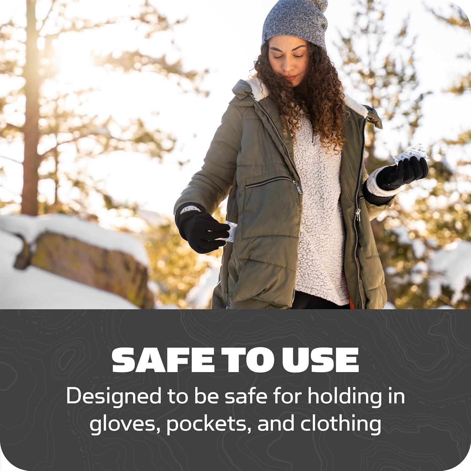imageYaktrax Geothermal Hand Warmers AirActivated Up to 10 Hours of Heat Compact and Portable Warmth for Outdoor Activities Winter Sports and Emergency Kits10 Pack