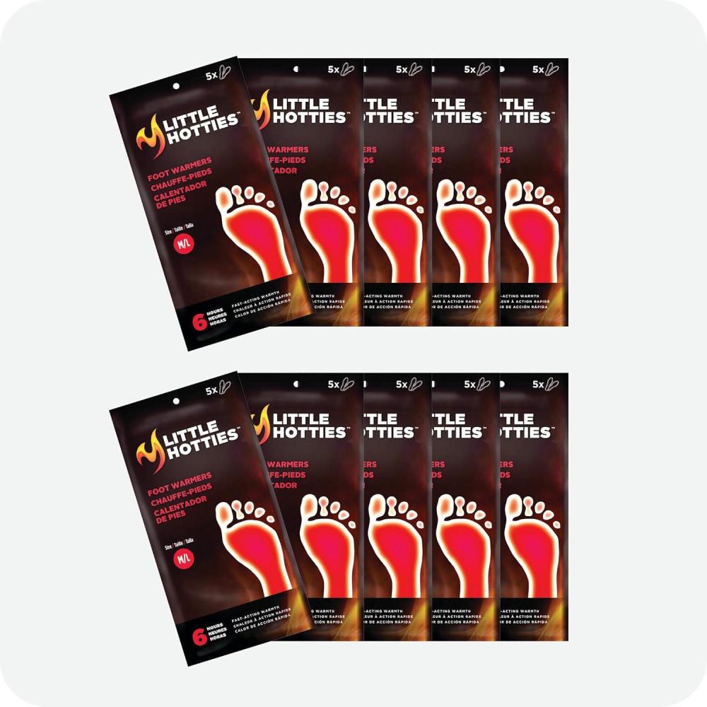 imageLittle Hotties Foot Warmer Bundle Warmers for AllDay Cold Weather Comfort10Pack