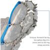 Yaktrax Ascent Anti-Slip Crampons: Aggressive Ice & Snow Traction Device, 16 Stainless-Steel Spikes, Perfect for Hiking, Fishing, Walking, Climbing, Mountaineering, For Men, Women, and Youth, (1 Pair)