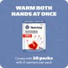Yaktrax Geothermal Hand Warmers- Air-Activated, Up to 10 Hours of Heat – Compact and Portable Warmth for Outdoor Activities, Winter Sports, and Emergency Kits(10 Pack)