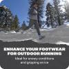 Yaktrax Run Traction Cleats for Running on Snow and Ice(Gray/Red)