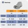 Yaktrax Walk Traction Cleats – 360-Degree Grip on Snow, Ice, & Multi-terrain Surfaces – Elastic Outer Band w/ Easy-On/Off Heel Tab & 1.2mm Zinc-coated Steel Coils – Abrasion & Rust Resistant – Unisex(Walk Standard)