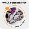 Yaktrax Walk Traction Cleats – 360-Degree Grip on Snow, Ice, & Multi-terrain Surfaces – Elastic Outer Band w/ Easy-On/Off Heel Tab & 1.2mm Zinc-coated Steel Coils – Abrasion & Rust Resistant – Unisex(Walk Plus)