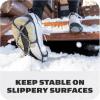 Yaktrax Walk Traction Cleats – 360-Degree Grip on Snow, Ice, & Multi-terrain Surfaces – Elastic Outer Band w/ Easy-On/Off Heel Tab & 1.2mm Zinc-coated Steel Coils – Abrasion & Rust Resistant – Unisex(Walk Plus)