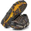 Yaktrax Walk Traction Cleats – 360-Degree Grip on Snow, Ice, & Multi-terrain Surfaces – Elastic Outer Band w/ Easy-On/Off Heel Tab & 1.2mm Zinc-coated Steel Coils – Abrasion & Rust Resistant – Unisex(Walk Standard)