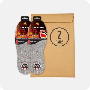 Little Hotties Thermal Insole – Versatile Trim-to-Fit Design, Cold-Resistant, Comfortable Cushioning, One Size Fits Most, for Winter Footwear(2 Pairs)