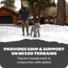 Yaktrax UltraGrip Ice Cleats for Shoes and Boots, Lightweight Winter Traction Device with Carbide Steel Spikes and Siped Tread, Low-Profile Grip for Running, Walking, and Hiking on Snow and Ice(Black)