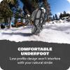 Yaktrax UltraGrip Ice Cleats for Shoes and Boots, Lightweight Winter Traction Device with Carbide Steel Spikes and Siped Tread, Low-Profile Grip for Running, Walking, and Hiking on Snow and Ice(Black)