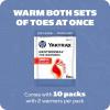 Yaktrax Geothermal Toe Warmers- Air-Activated, Up to 6 Hours of Heat – Compact Warmth for Outdoor Activities, Winter Sports, and Cold-Weather Comfort(10 Pack)