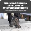 Yaktrax Quick Chains Traction Cleats – 360-Degree Grip on Snow, Ice, & Multi-Terrain Surfaces – Abrasion & Rust Resistant – Unisex(Medium)
