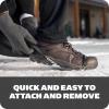 Yaktrax Quick Chains Traction Cleats – 360-Degree Grip on Snow, Ice, & Multi-Terrain Surfaces – Abrasion & Rust Resistant – Unisex(X-Large)
