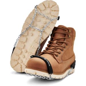 Yaktrax Quick Chains Traction Cleats – 360-Degree Grip on Snow, Ice, & Multi-Terrain Surfaces – Abrasion & Rust Resistant – Unisex(X-Large)