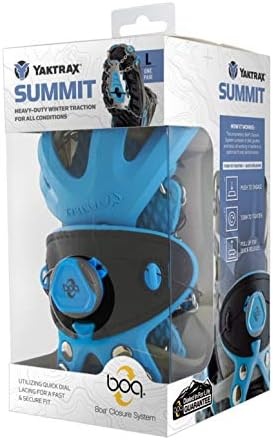 image:imageYaktrax Summit Heavy Duty Traction Cleats with Carbon Steel Spikes for Snow and Ice 1 PairLarge Shoesize W 1315M 115135
