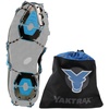 Yaktrax Summit Heavy Duty Traction Cleats with Carbon Steel Spikes for Snow and Ice (1 Pair)(Small (Shoe Size: W 6.5-10/M 5-8.5))